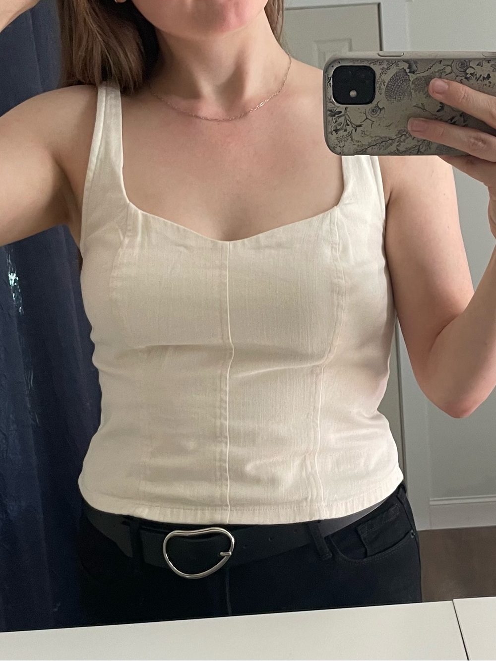 Old Navy Beige Cotton Corset, size S